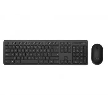 Drahtloses Tastatur- und Maus-Set ASUS CW100 — US-Layout, schwarz, Full-Size-QWERTY-Tastatur, 1600 DPI Maus