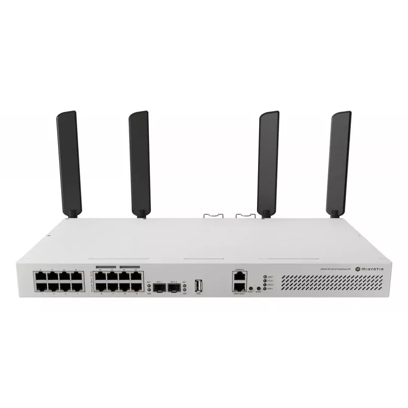 Netzwerk-Switch MikroTik CRS418-8P-8G-2S+5axQ2axQ-RM — L2/L3, 17× Gigabit RJ-45, 2× SFP+, PoE (802.3af/at), 1U Rack