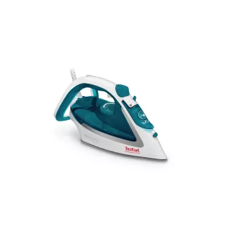 Tefal EasyGliss Plus FV5718 Bügeleisen Dampfbügeleisen Durilium-Bügelsohle 2400 W Türkis, Weiß