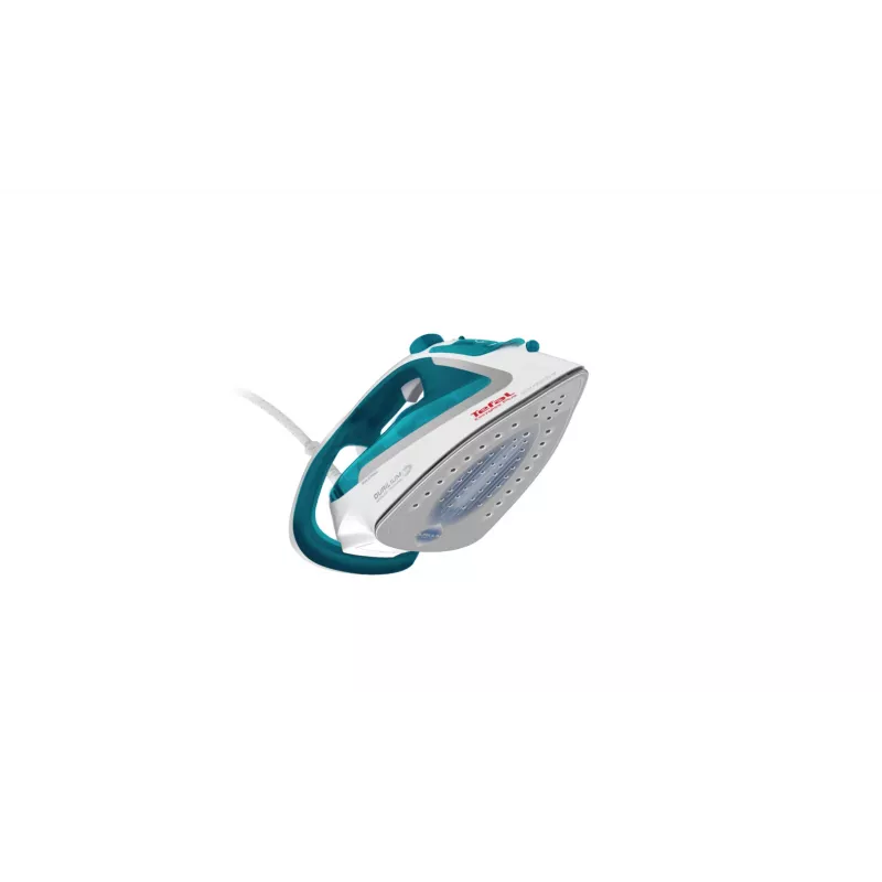 Tefal EasyGliss Plus FV5718 Bügeleisen Dampfbügeleisen Durilium-Bügelsohle 2400 W Türkis, Weiß
