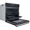 Einbau-Elektroherd INDESIT IO K58HS B — 71 L, Hydrolytische Reinigung, Konvektion, Grill, Dampf