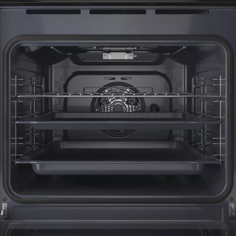 Einbau-Elektroherd INDESIT IO K58HS B — 71 L, Hydrolytische Reinigung, Konvektion, Grill, Dampf