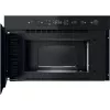 Einbau-Mikrowelle Whirlpool MBNA920B, Grill, 750 W, 22 L, schwarz, Push-Tür
