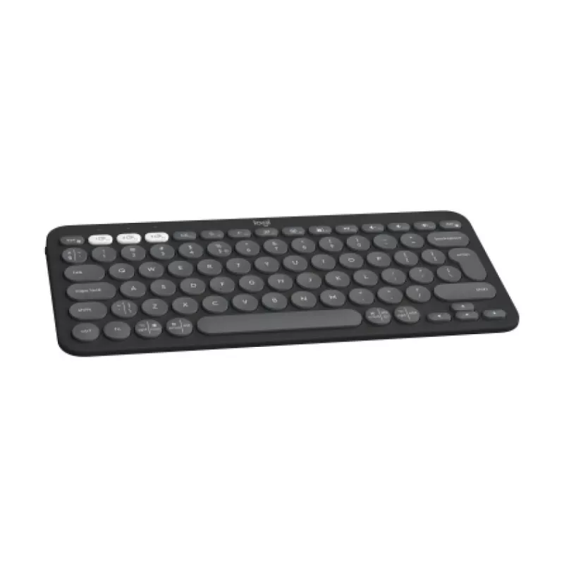 Logitech Pebble Keys 2 K380s Tastatur Universal RF Wireless + Bluetooth QWERTY US International Graphite