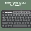 Logitech Pebble Keys 2 K380s Tastatur Universal RF Wireless + Bluetooth QWERTY US International Graphite