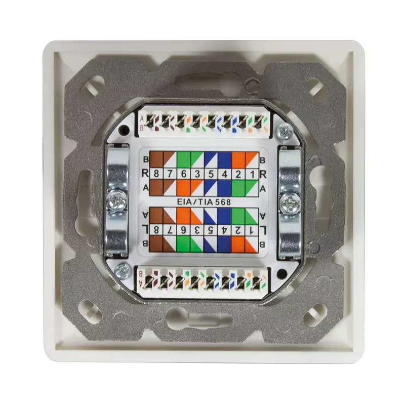 Netzwerkdose 2 x RJ-45 LogiLink NP0124