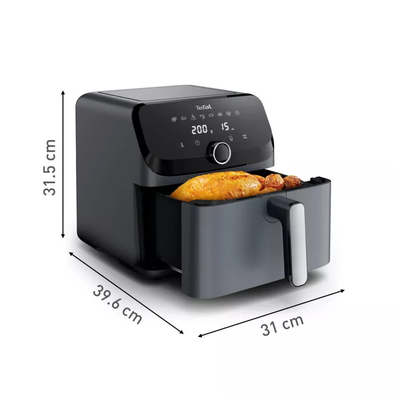 Tefal Easy Fry Mega EY855BE0 Fritteuse Einzeln 7,5 l Standgerät 2020 W Heißluftfritteuse Grau