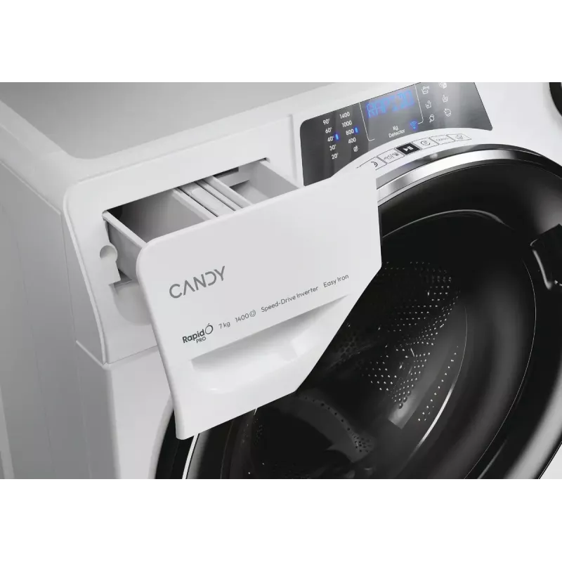 Candy RapidÓ PRO RP4 476BWMBC/1-S Waschmaschine Frontlader 7 kg 1400 RPM Weiß