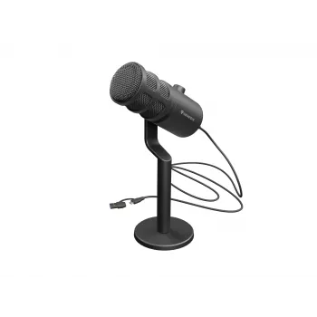 Kabelgebundenes PC-Mikrofon GENESIS Radium 350D – USB Typ-A/Typ-C, -48 dB Empfindlichkeit, 16–14.000 Hz, 2,5 m Kabel, schwarz