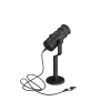 Kabelgebundenes PC-Mikrofon GENESIS Radium 350D – USB Typ-A/Typ-C, -48 dB Empfindlichkeit, 16–14.000 Hz, 2,5 m Kabel, schwarz