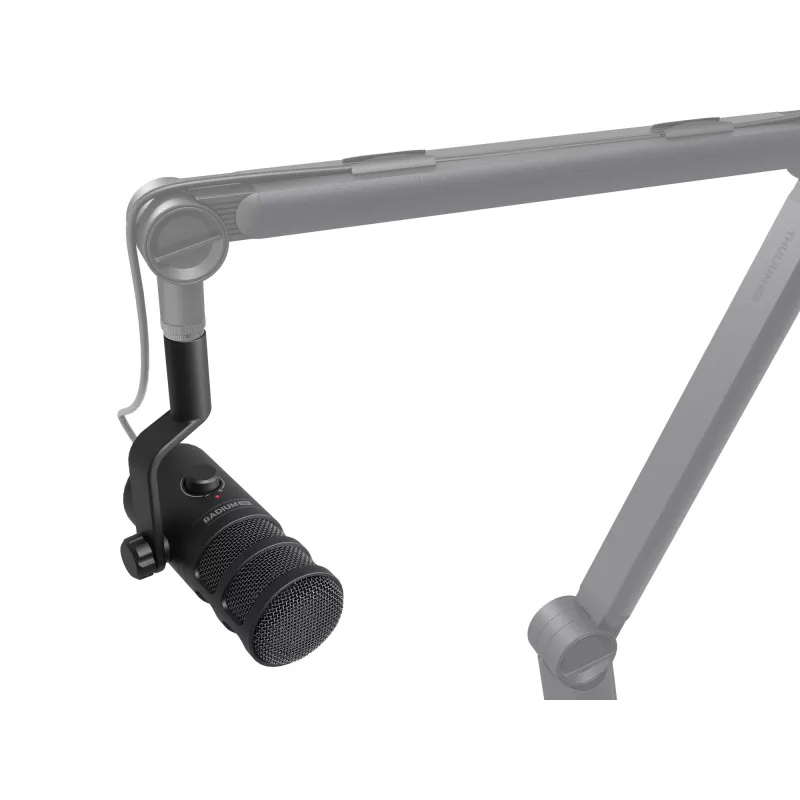 Kabelgebundenes PC-Mikrofon GENESIS Radium 350D – USB Typ-A/Typ-C, -48 dB Empfindlichkeit, 16–14.000 Hz, 2,5 m Kabel, schwarz
