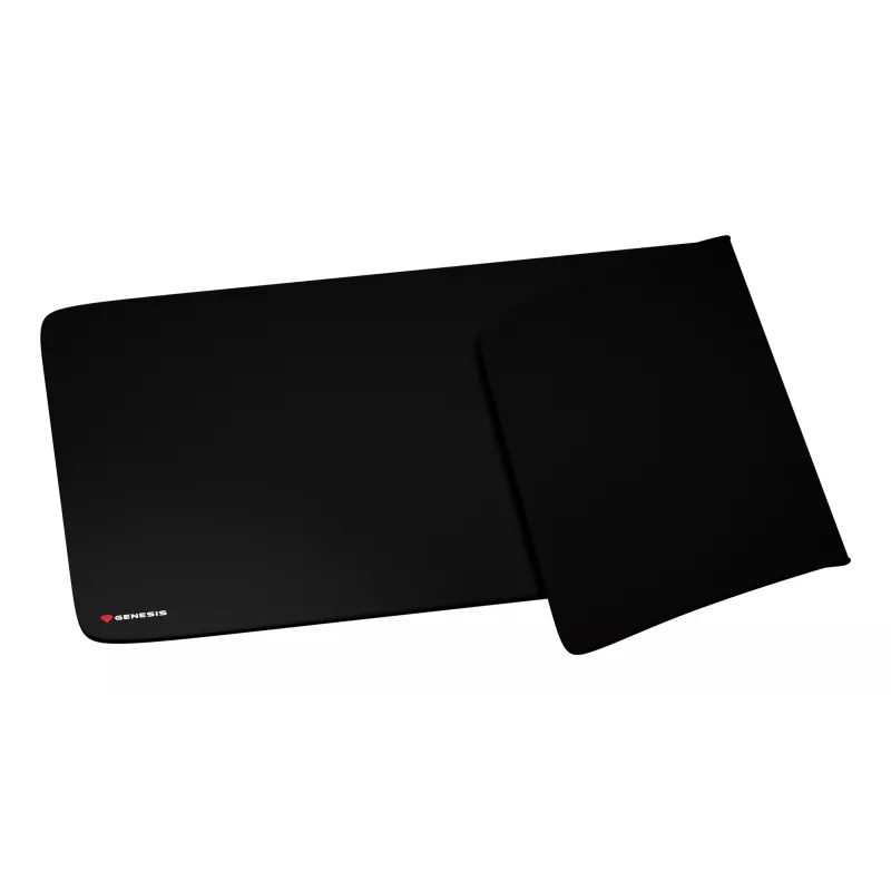GENESIS Carbon 500 Hyper Logo, Schwarz, Monochromatisch, Stoff, Gummi, Gaming-Mauspad