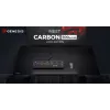 GENESIS Carbon 500 Hyper Logo, Schwarz, Monochromatisch, Stoff, Gummi, Gaming-Mauspad