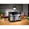 Tefal Dual Easy Fry & Grill EY905D Double 8,3 L Standgerät 2700 W Heißluftfritteuse Edelstahl