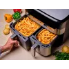 Tefal Dual Easy Fry & Grill EY905D Double 8,3 L Standgerät 2700 W Heißluftfritteuse Edelstahl
