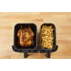 Tefal Dual Easy Fry & Grill EY905D Double 8,3 L Standgerät 2700 W Heißluftfritteuse Edelstahl