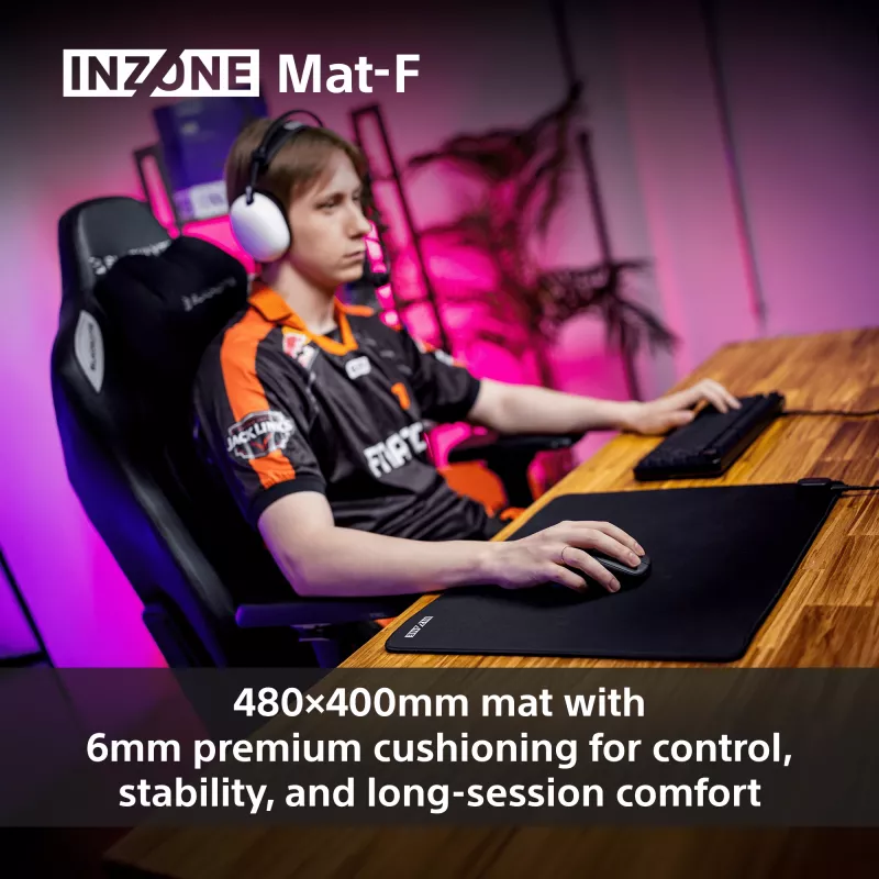 Sony NZONE Mat-F Gaming-Mauspad Schwarz