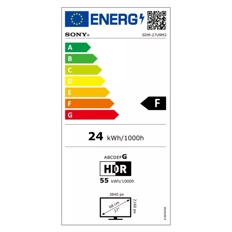 Sony INZONE M9 II Computermonitor 68,3 cm (26,9 Zoll) 3840 x 2160 Pixel 4K Ultra HD LCD Schwarz