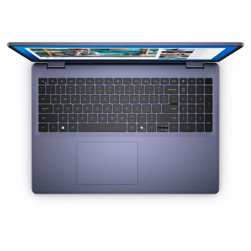 DELL DC16251 Intel Core 7 150U Laptop 40,6 cm (16 Zoll) Full HD+ 16 GB DDR5-SDRAM 1 TB SSD NVIDIA GeForce MX570A Wi-Fi 6E (802.11ax) Ubuntu Linux UK International Blau