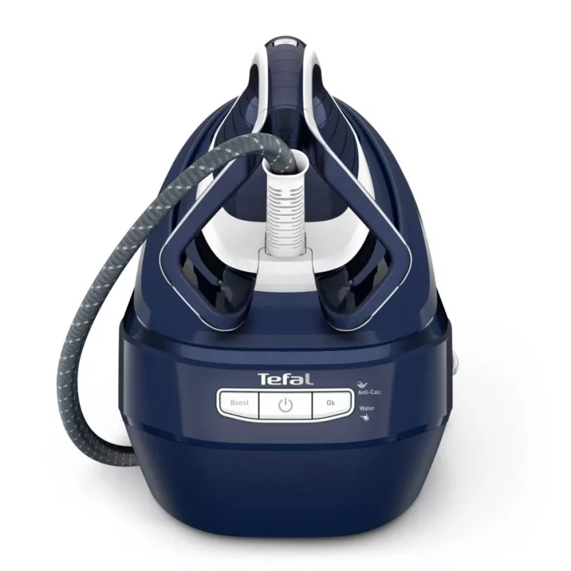 Tefal Pro Express Vision GV9812 3000 W 1,1 L Durilium AirGlide Autoclean Bügelsohle Blau, Weiß