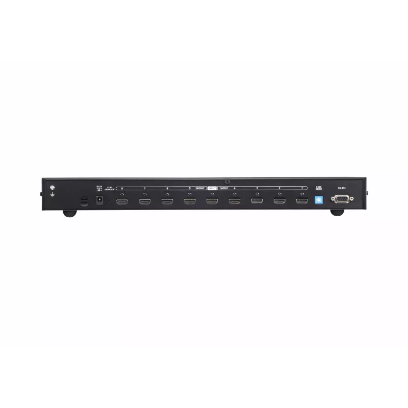 ATEN 8-Port True 4K HDMI-Splitter, HDMI, 8x HDMI, 4096 x 2160 Pixel, Schwarz, Metall, 4K Ultra HD
