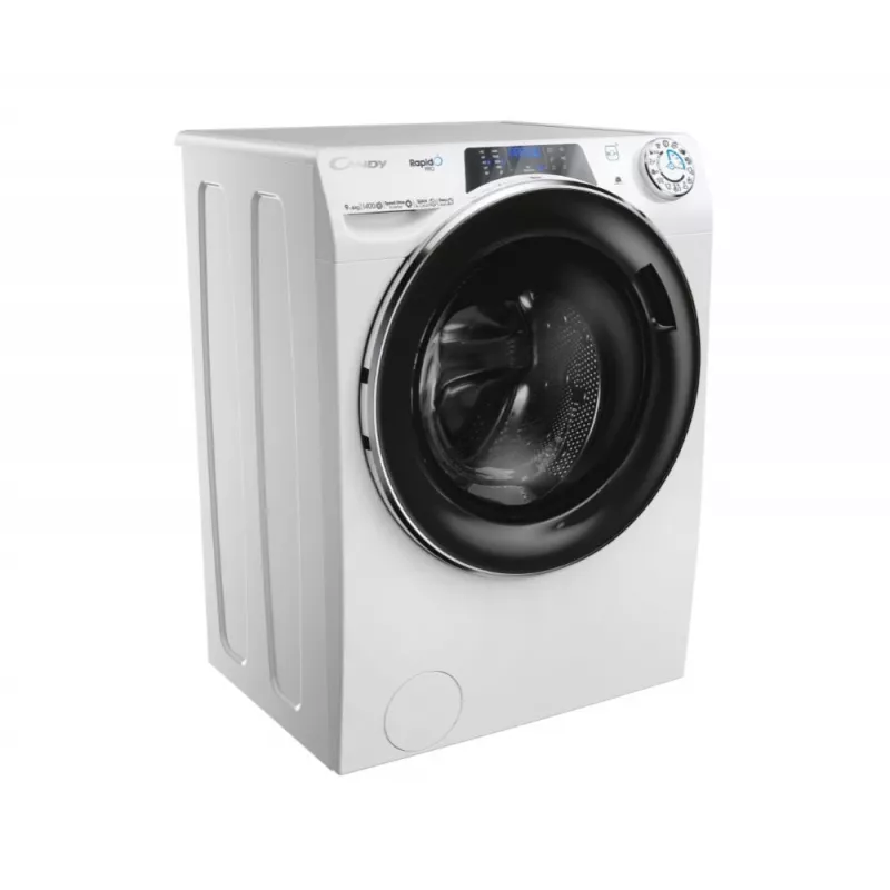 Waschtrockner Candy RapidÓ PRO RPW4966BWMBC/1-S – freistehend, Frontlader, 6 kg waschen/trocknen, 1400 U/min, weiß