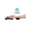 Handgelenkauflage Port Designs 900718 — Gel/Silikon/Gummi/Polyester, 400 × 60 × 20 mm, schwarz