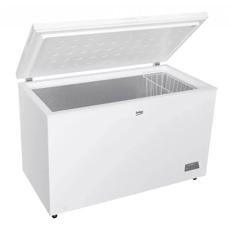 Gefriertruhe BEKO CF380EWN — 371 l, Inverter-Kompressor, Klasse E, weiß