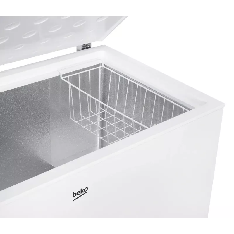 Gefriertruhe BEKO CF380EWN — 371 l, Inverter-Kompressor, Klasse E, weiß