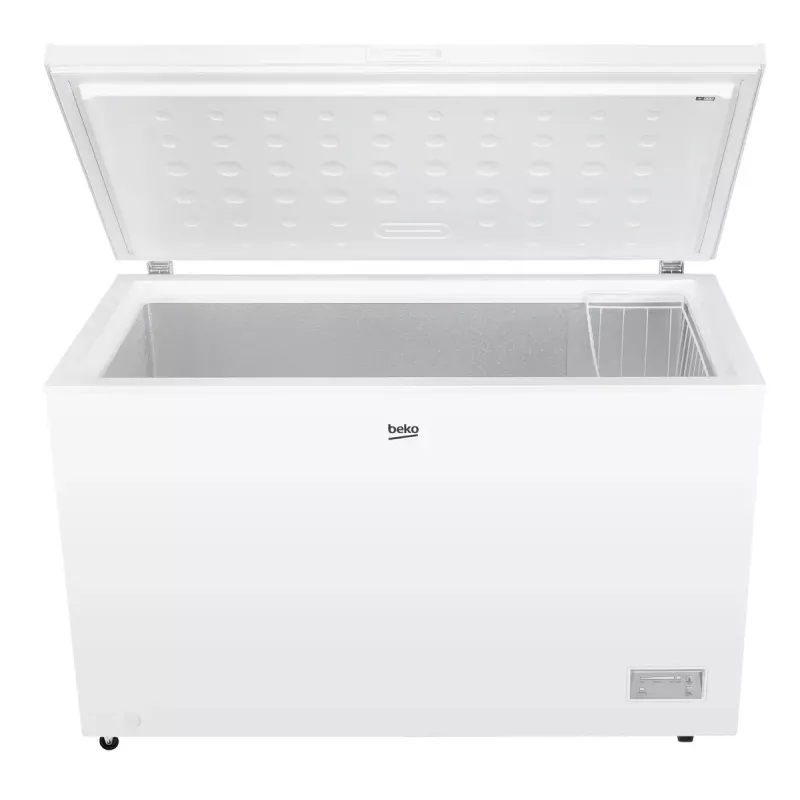 Gefriertruhe BEKO CF380EWN — 371 l, Inverter-Kompressor, Klasse E, weiß
