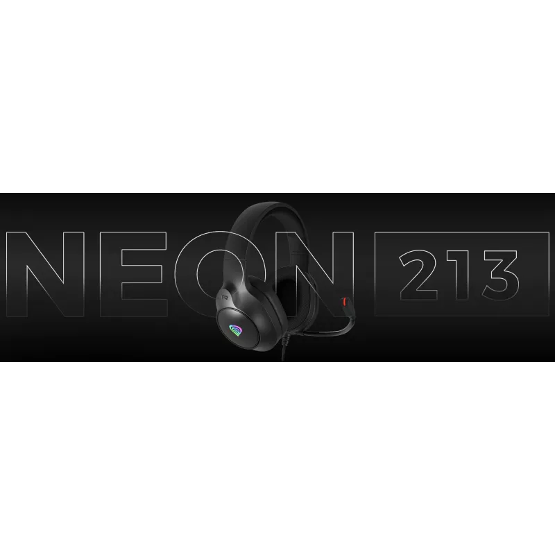 GENESIS NEON 213, kabelgebunden, Anrufe / Musik, 20 – 20000 Hz, 302 g, Headset, Schwarz