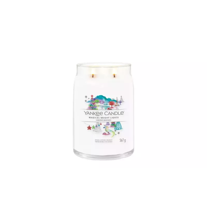 Yankee Candle Signature Magical Bright Lights große Kerze im Glas, 567 g