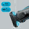Folienrasierer BRAUN Series 5 51-M1000s — 3-Kopf, Nass & Trocken, Li‑Ion Akku, Schnellladung, Schwarz/Blau