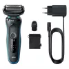 Folienrasierer BRAUN Series 5 51-M1000s — 3-Kopf, Nass & Trocken, Li‑Ion Akku, Schnellladung, Schwarz/Blau