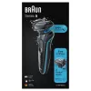 Folienrasierer BRAUN Series 5 51-M1000s — 3-Kopf, Nass & Trocken, Li‑Ion Akku, Schnellladung, Schwarz/Blau