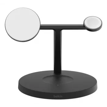 BELKIN Wireless Charging Stand - Boost Charge Pro - 3-in-1 With Qi2 15w - Schwarz