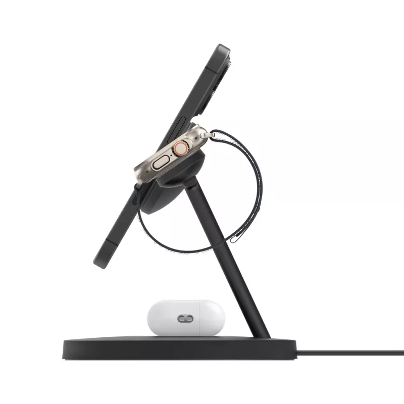 BELKIN Wireless Charging Stand - Boost Charge Pro - 3-in-1 With Qi2 15w - Schwarz