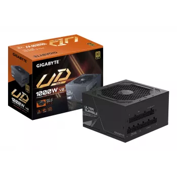GIGABYTE UD1000GM PG5 V2 Netzteil – PCIe Gen 5.1, 80 PLUS Gold, vollmodularer Aufbau, 120-mm-Lüfter, ATX 3.1-kompatibel, EU-Stecker