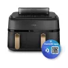 Philips 5000 Serie NA552/00 Fritteuse Doppelt 9 l Standgerät 2750 W Heißluftfritteuse Schwarz, Gold
