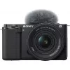 Sony ZV-E10 + E PZ 16-50mm F3.5-5.6 OSS II MILC 24.2 MP CMOS 6000 x 4000 Pixel Schwarz