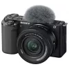 Sony ZV-E10 + E PZ 16-50mm F3.5-5.6 OSS II MILC 24.2 MP CMOS 6000 x 4000 Pixel Schwarz