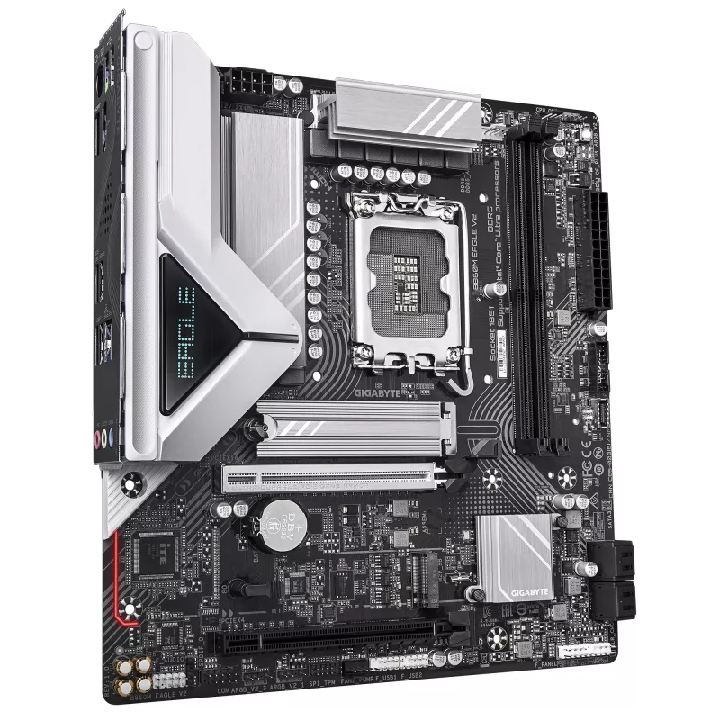 Motherboard GIGABYTE B860M EAGLE V2 — Micro ATX, LGA 1851, Intel B860, 2 DIMM DDR5 bis 9066 MHz, PCIe 5.0, 2.5GbE