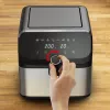 Tefal Easy Fry Mega EY855D10 Fritteuse Einzeln 7,5 l Standgerät 2020 W Heißluftfritteuse Schwarz, Edelstahl