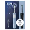 Oral-B Vitality Pro Duo Rotierend-oszillierende Zahnbürste für Erwachsene, Schwarz, Blau, Weiß