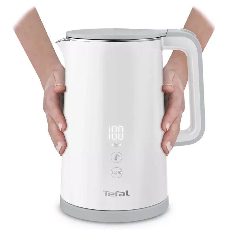 Elektro-Wasserkocher Tefal KO6931, 1,5 L, 1800 W, weiß, 5 Temperatureinstellungen, Warmhaltefunktion 30 Min.