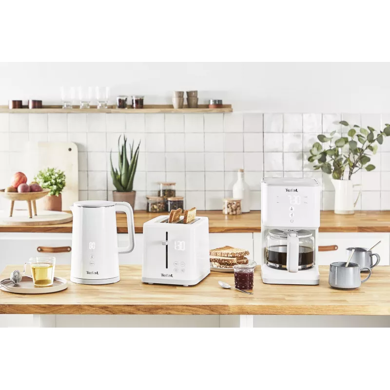 Elektro-Wasserkocher Tefal KO6931, 1,5 L, 1800 W, weiß, 5 Temperatureinstellungen, Warmhaltefunktion 30 Min.