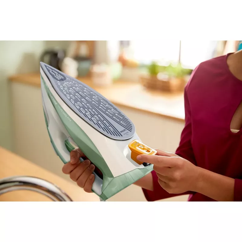 Philips 7000er Serie DST7012/70 Bügeleisen Dampfbügeleisen SteamGlide Plus Bügelsohle 2600 W Grün, Grau