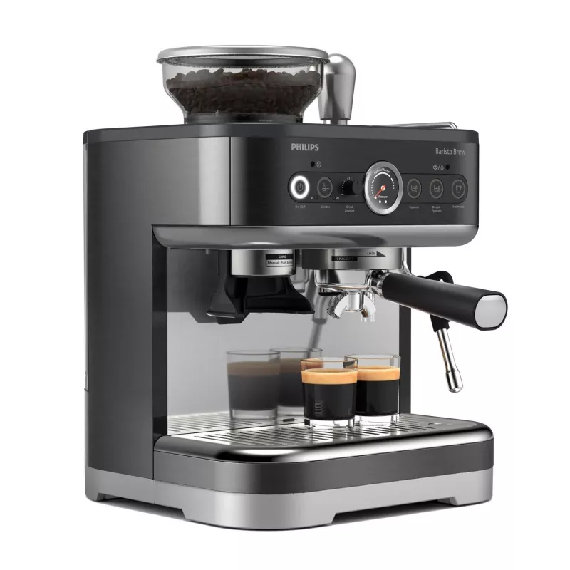 Philips Barista Brew, Espressomaschine, 2,3 L, Integrierte Mühle, 1350 W, Schwarz