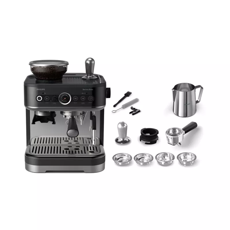 Philips Barista Brew, Espressomaschine, 2,3 L, Integrierte Mühle, 1350 W, Schwarz