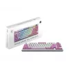 MSI FORGE GK600 TKL WIRELESS VIOLET Tastatur Gaming USB + Bluetooth QWERTY UK English Pink, Violett, Weiß